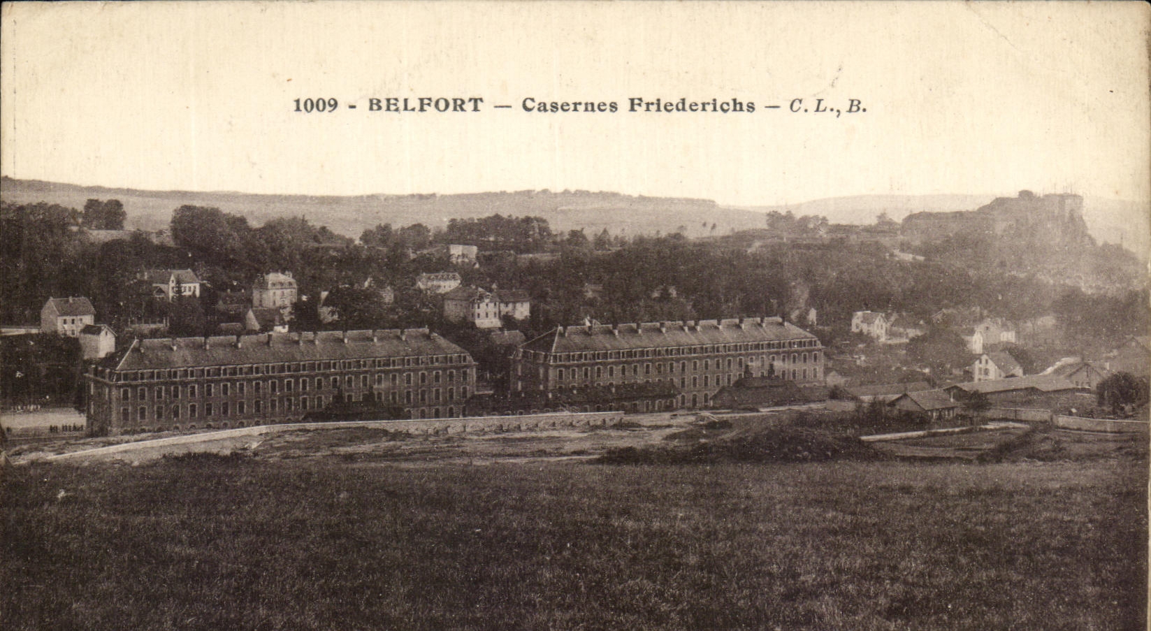 CPA Belfort Casernes Friederichs Militaria