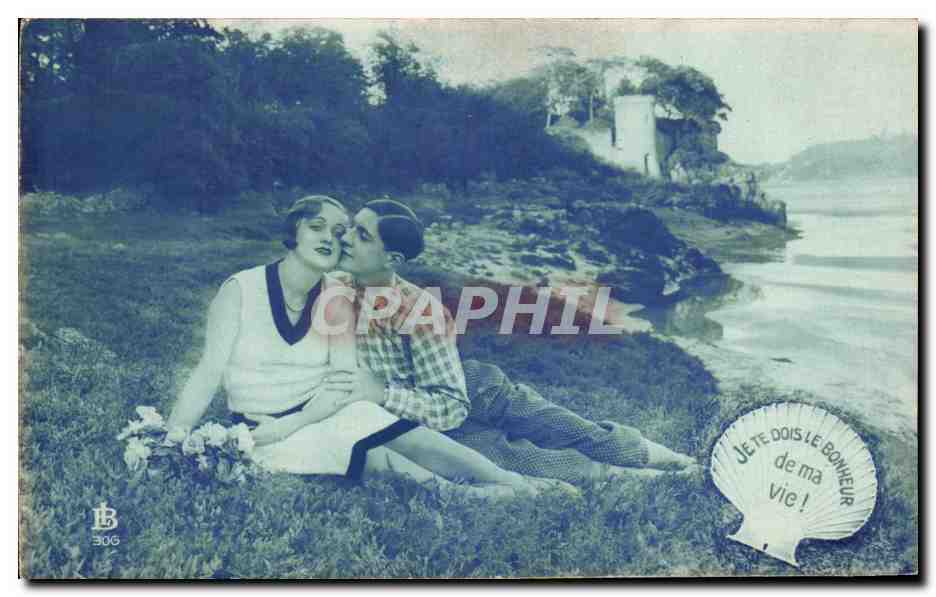 CPA Fantaisie Femme Shell