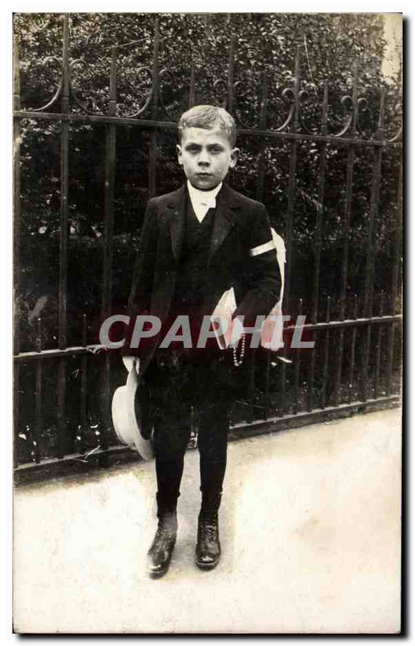 CARTE PHOTO Communiant Enfant