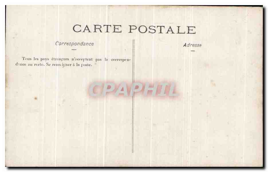 CARTE PHOTO Grand mere et enfants — Rückseite