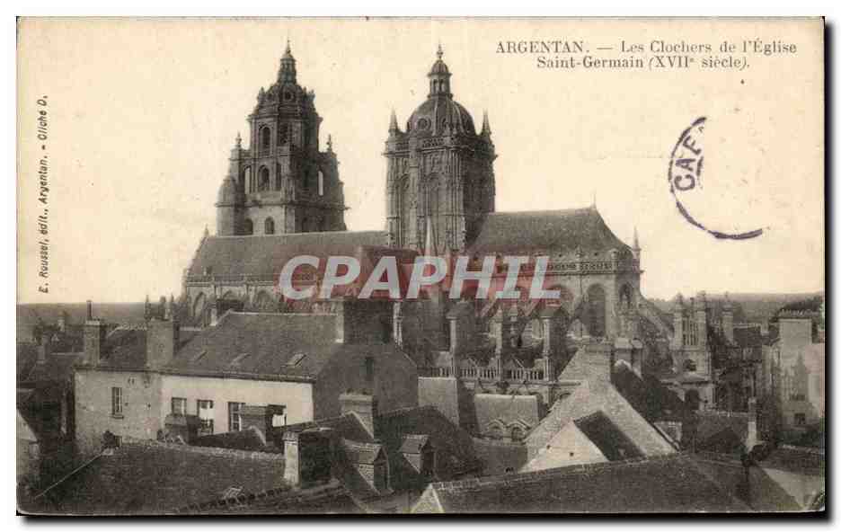 CPA Argentan Les Clochers de l'Eglise Saint Germain