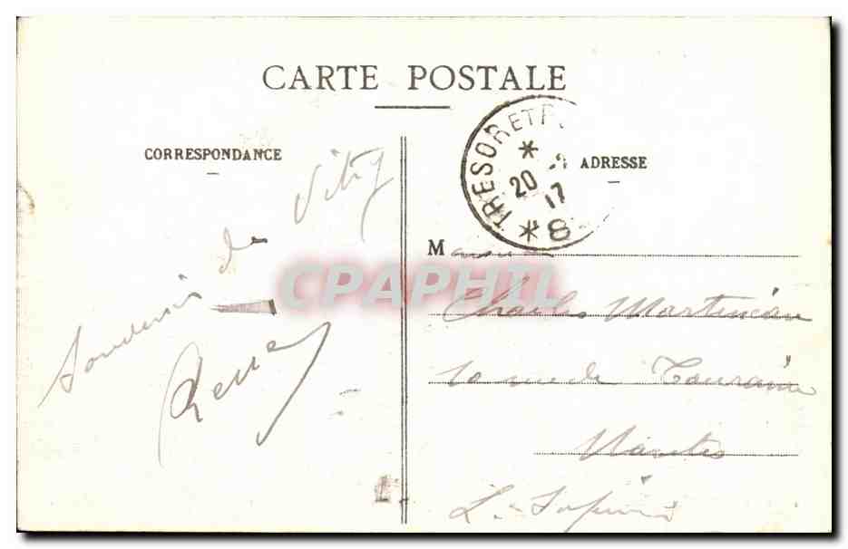 CPA Vitry le Francois L'Eglise — Verso