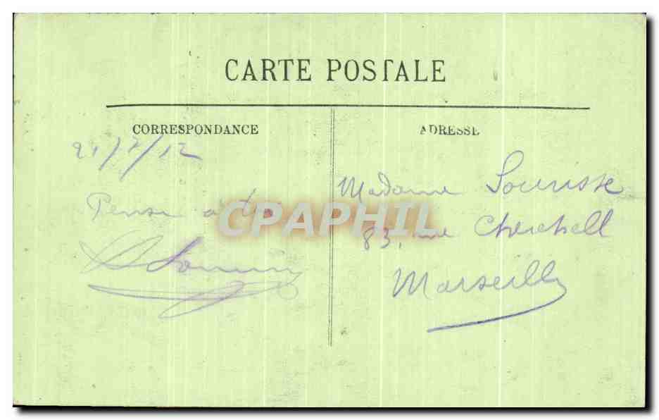 CPA Alencon La Vieille Tour de la Gendarmerie — Rückseite