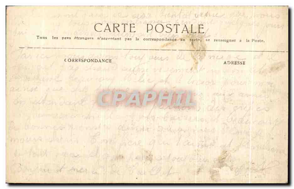 CPA St Mard sur Le Mont Rue Haute Cote Nord — Verso