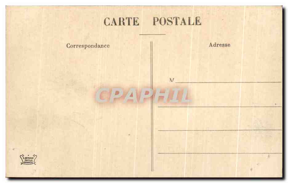 CPA Les Fontaines d'Ugine Ugine et le Mont Charvin  — Rückseite