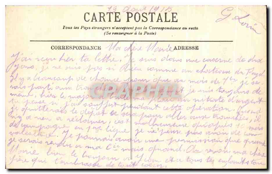 PierreFonds — Vue sur l'Élang — LL. n°134 — Rückseite