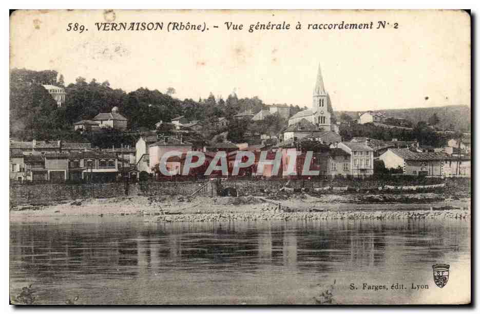 CPA Vernaison Vue Generale a Raccordement 