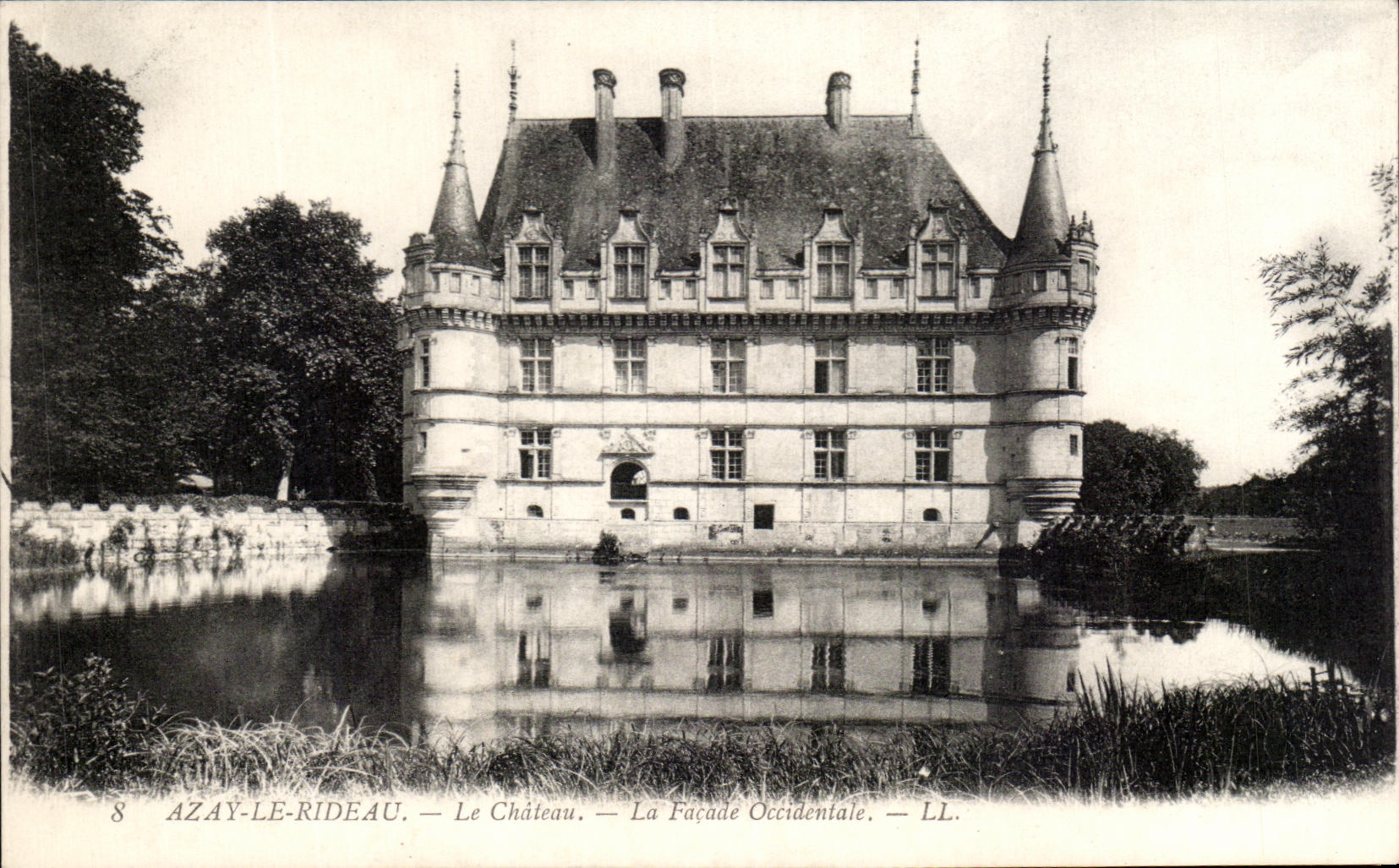 CPA Azay Le Rideau Le Chateau La Facade Occidentale 