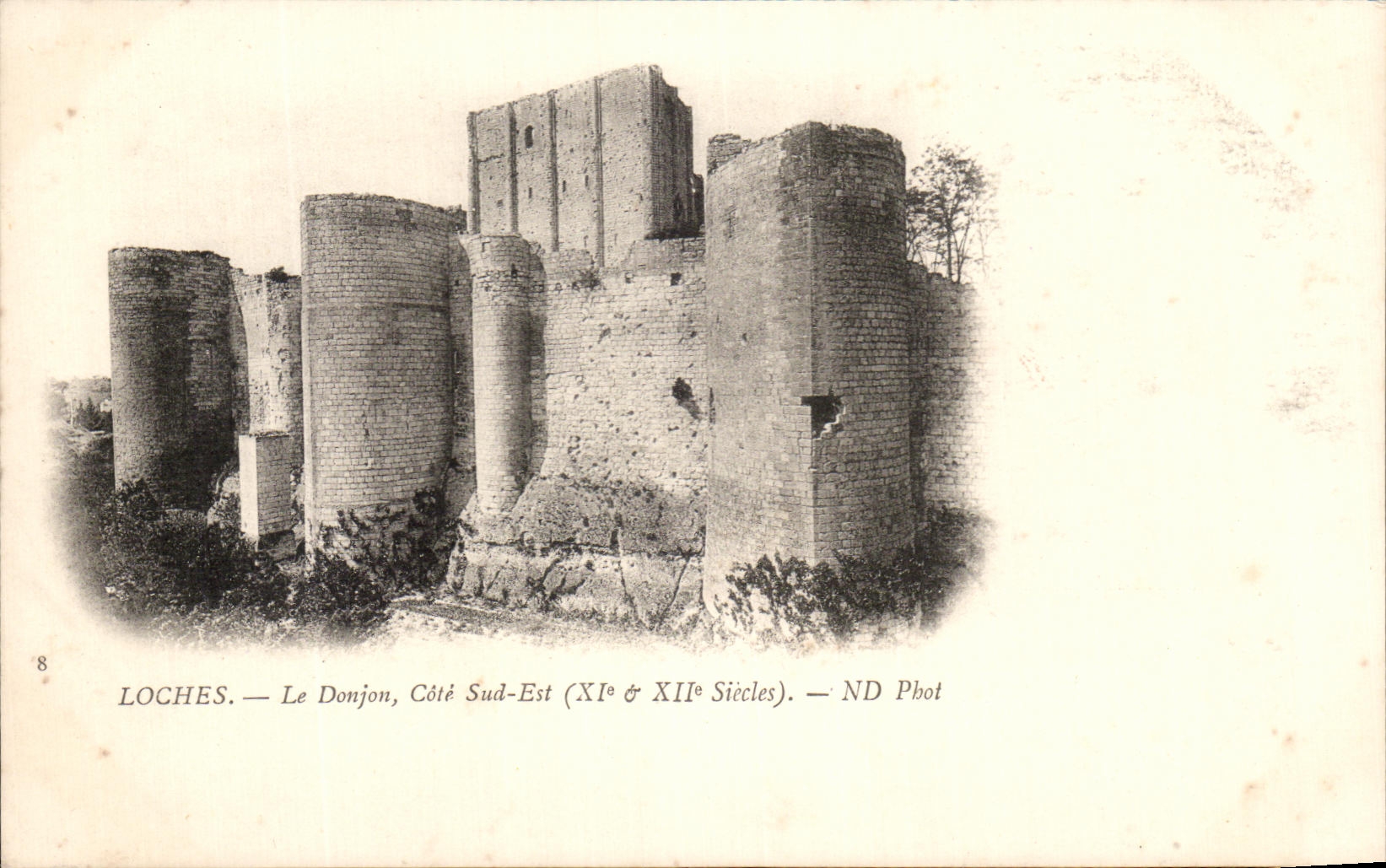 CPA Loches Le Donjon Cote Sud Est 