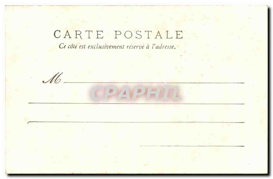 CPA Chateau de Blois Porte de la Chapelle  — Rückseite