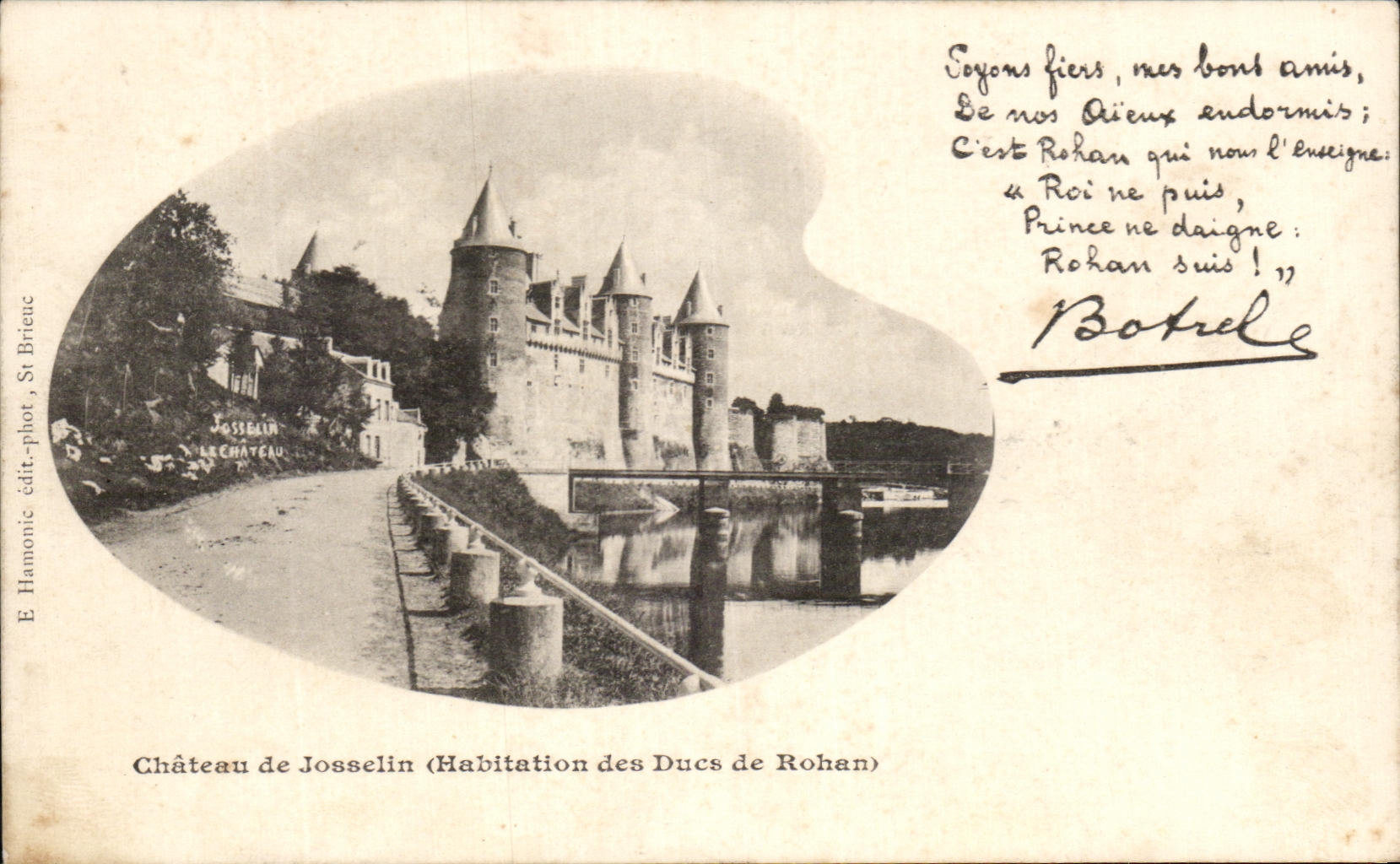 CPA Chateau de Josselin Habitation des Ducs de Royan Botrel
