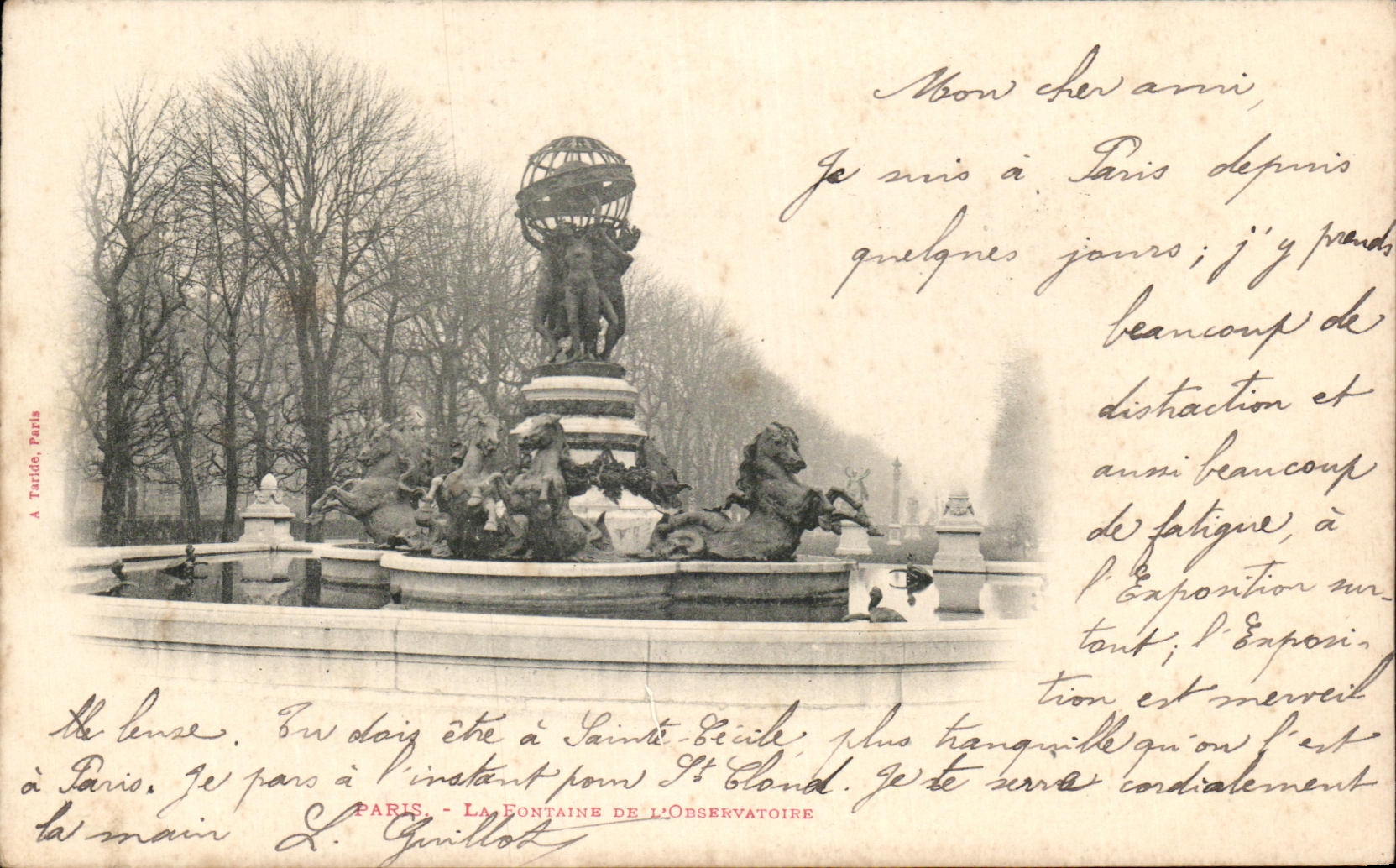 CPA Paris La Fontaine De L'Observatoire
