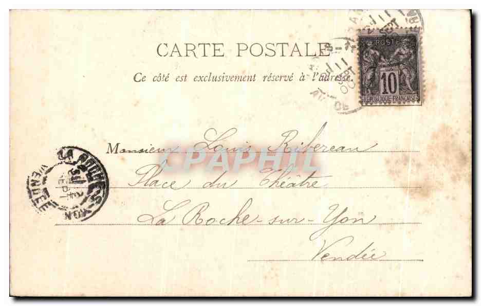 CPA Paris La Fontaine De L'Observatoire — Rückseite