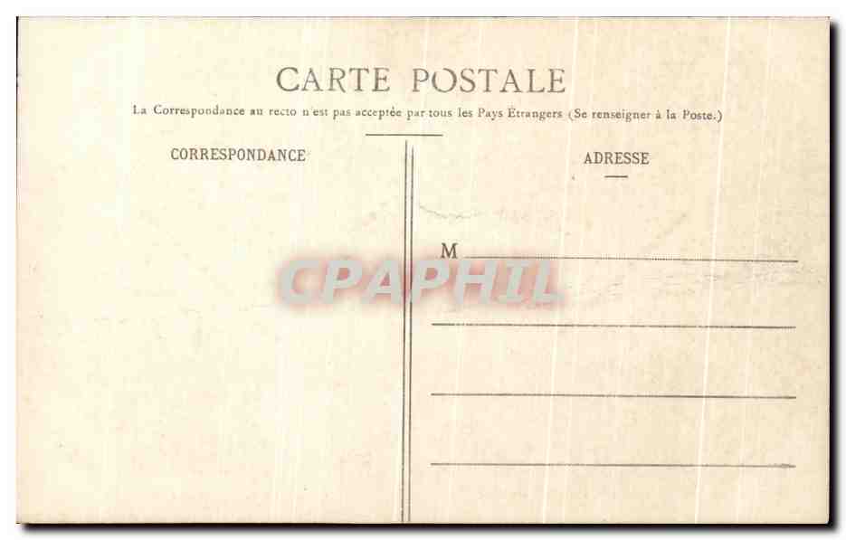 CPA Foret De Fontainebleau Ruines de l'Ermitage de Franchard — Verso