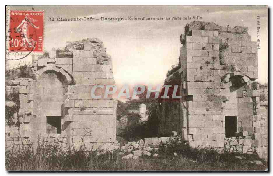CPA Brouage Ruines d'une ancienne Porte de la Ville 