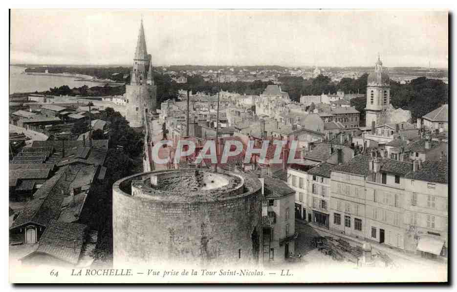 CPA La Rochelle Vue Prise de la Tour Saint Nicolas 