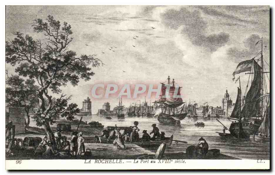 CPA Rochefort Le Port au 18eme Bateaux