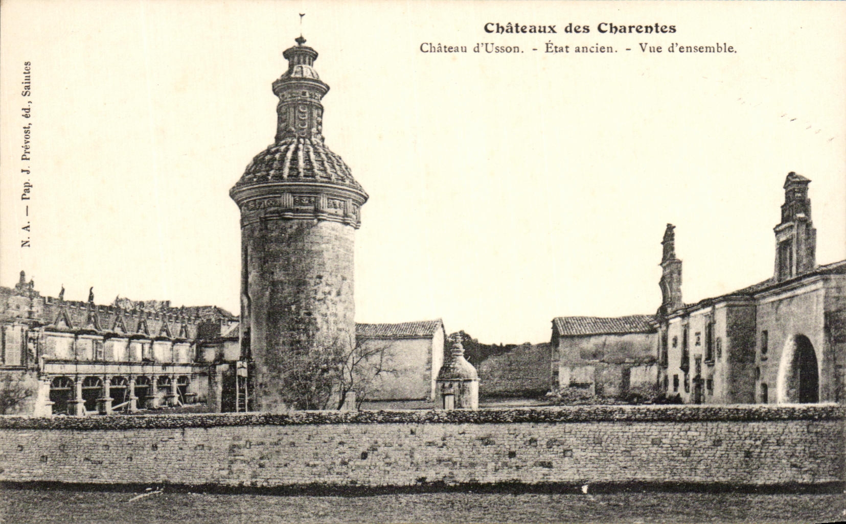 CPA Chateau d'Usson Etat ancien Vue d'ensemble