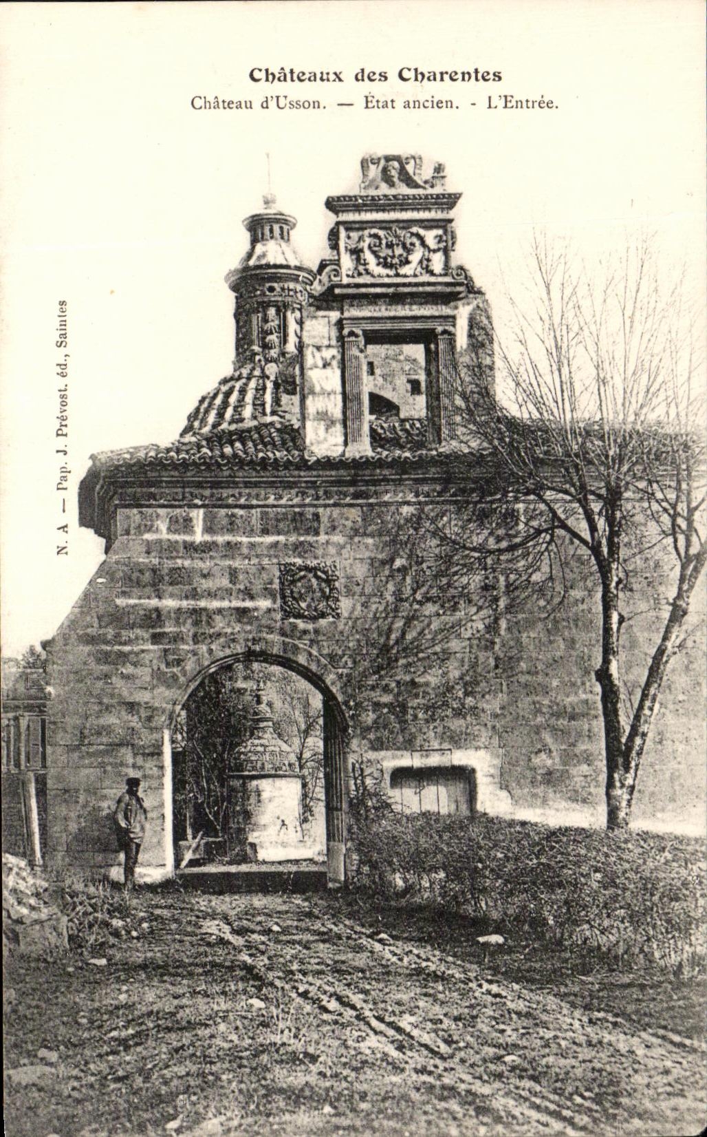 CPA Chateau d'Usson Etat ancien L'Entree