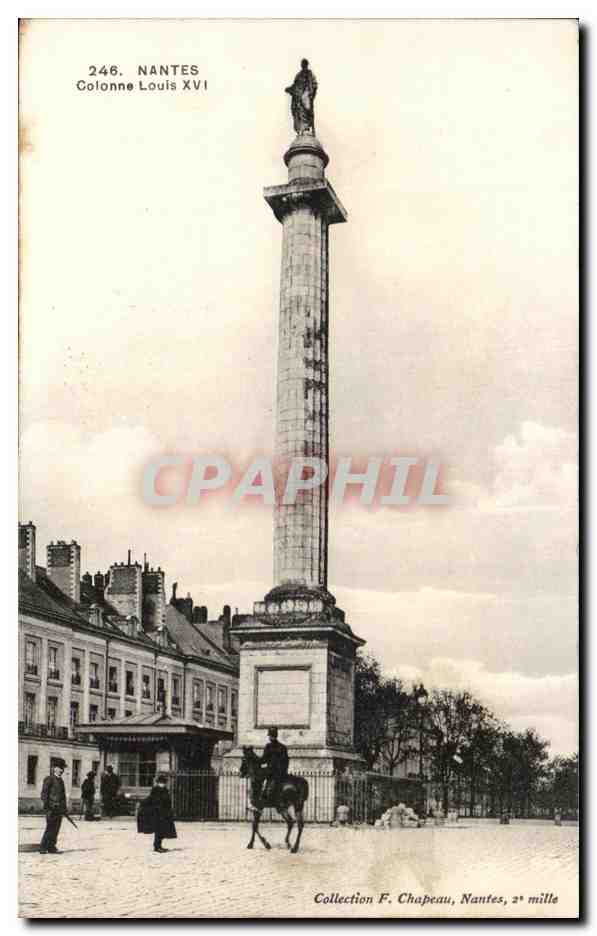 CPA Nantes Colonne Louis XVI