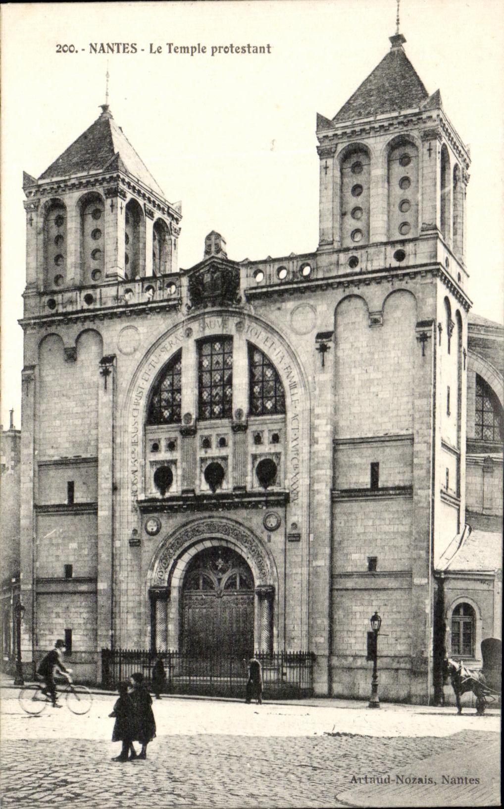 CPA Nantes le Temple Protestant