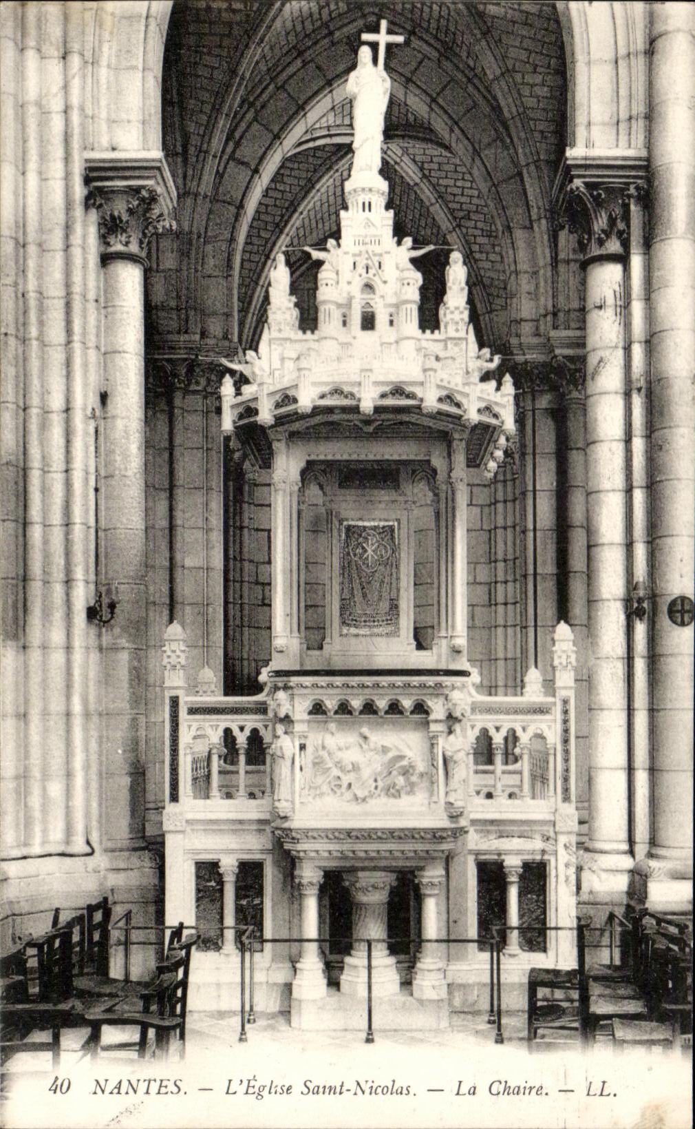 CPA Nantes L'Eglise Saint Nicolas La Chaire
