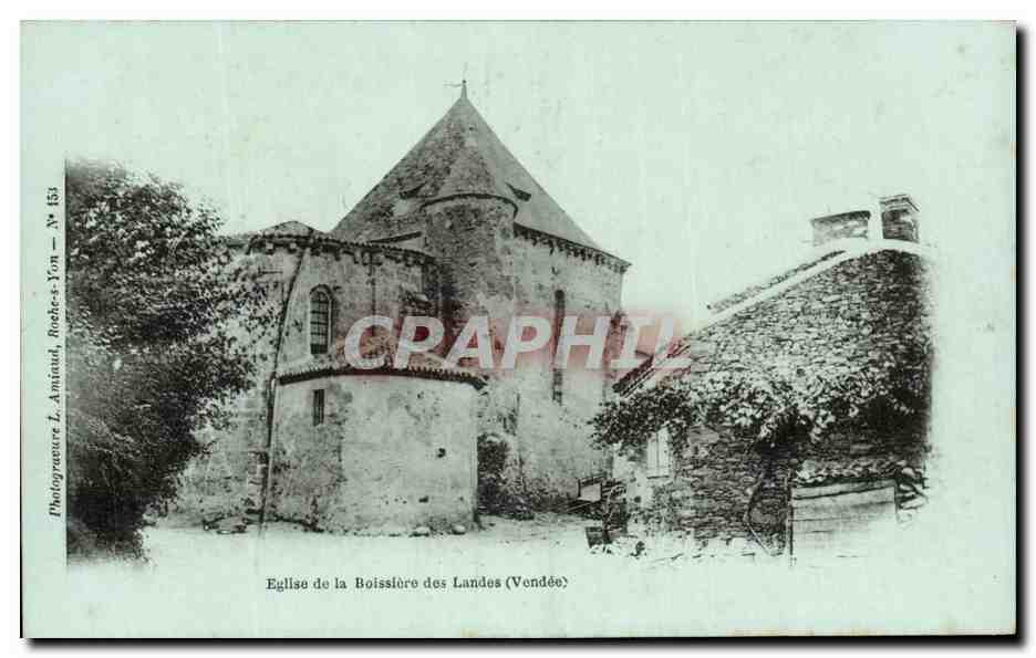 CPA Eglise de la Boissiere des landes