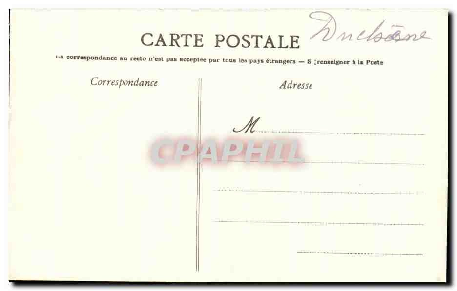 CPA Les Moutiers Les Mauxfaits Le Chateau de la Cantaudiere — Back