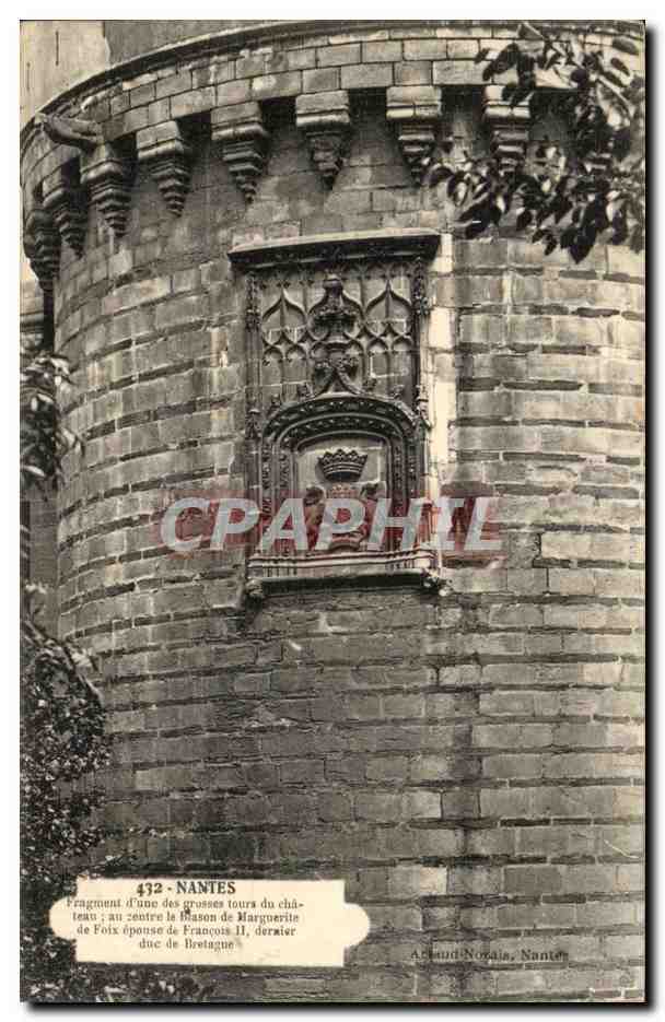 CPA Nantes Fragment D'Une Des Groses Tours Du chateau