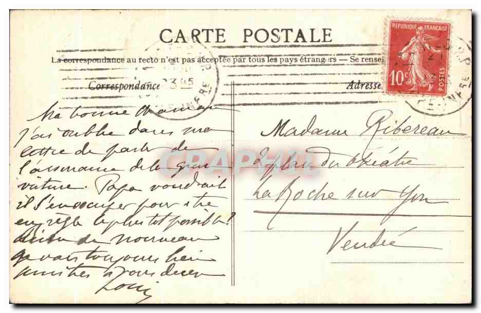 CPA Nantes Fragment D'Une Des Groses Tours Du chateau — Rückseite