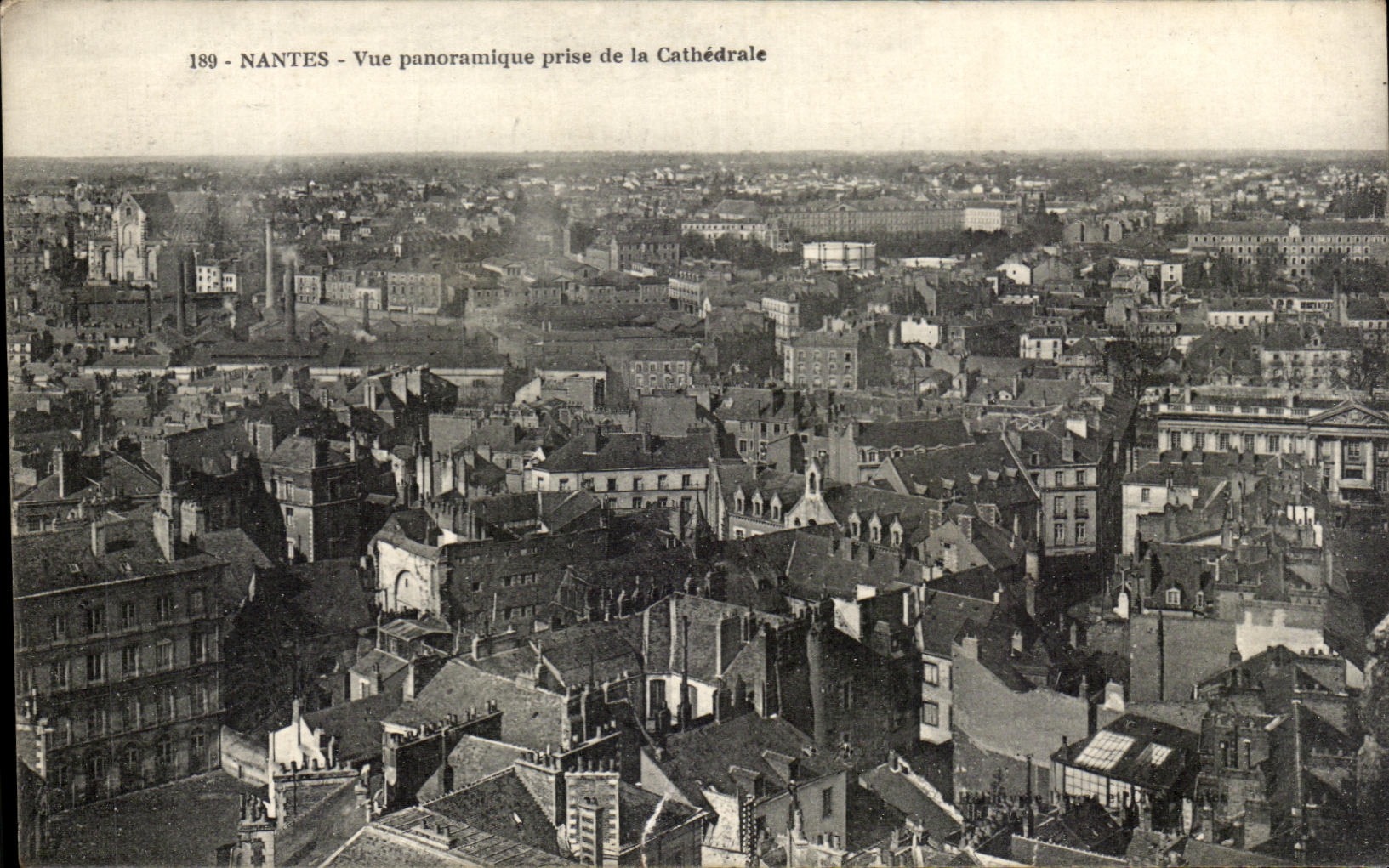 CPA Nantes Vue Panoramique Prise De La Cathedrale