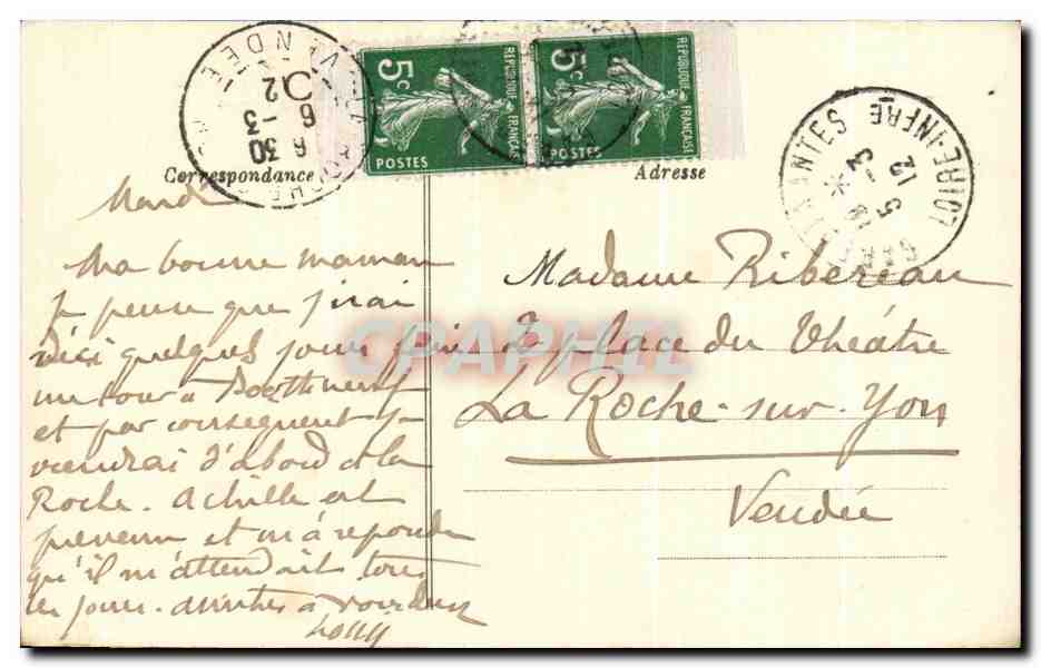 CPA Nantes Musee Dobree Et Manoir Jean V  — Verso