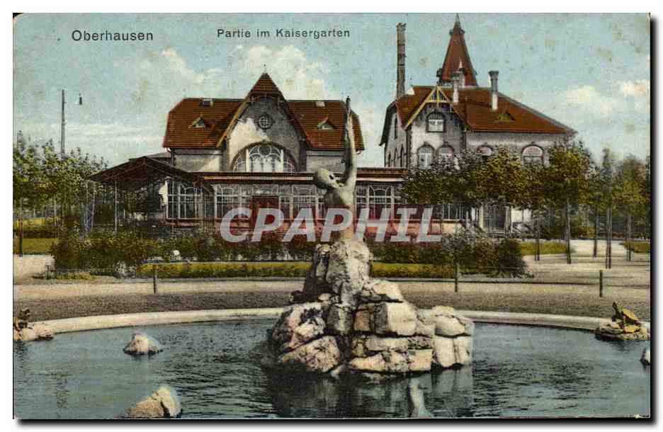CPA Oberhausen Partie Im Kaisergarten