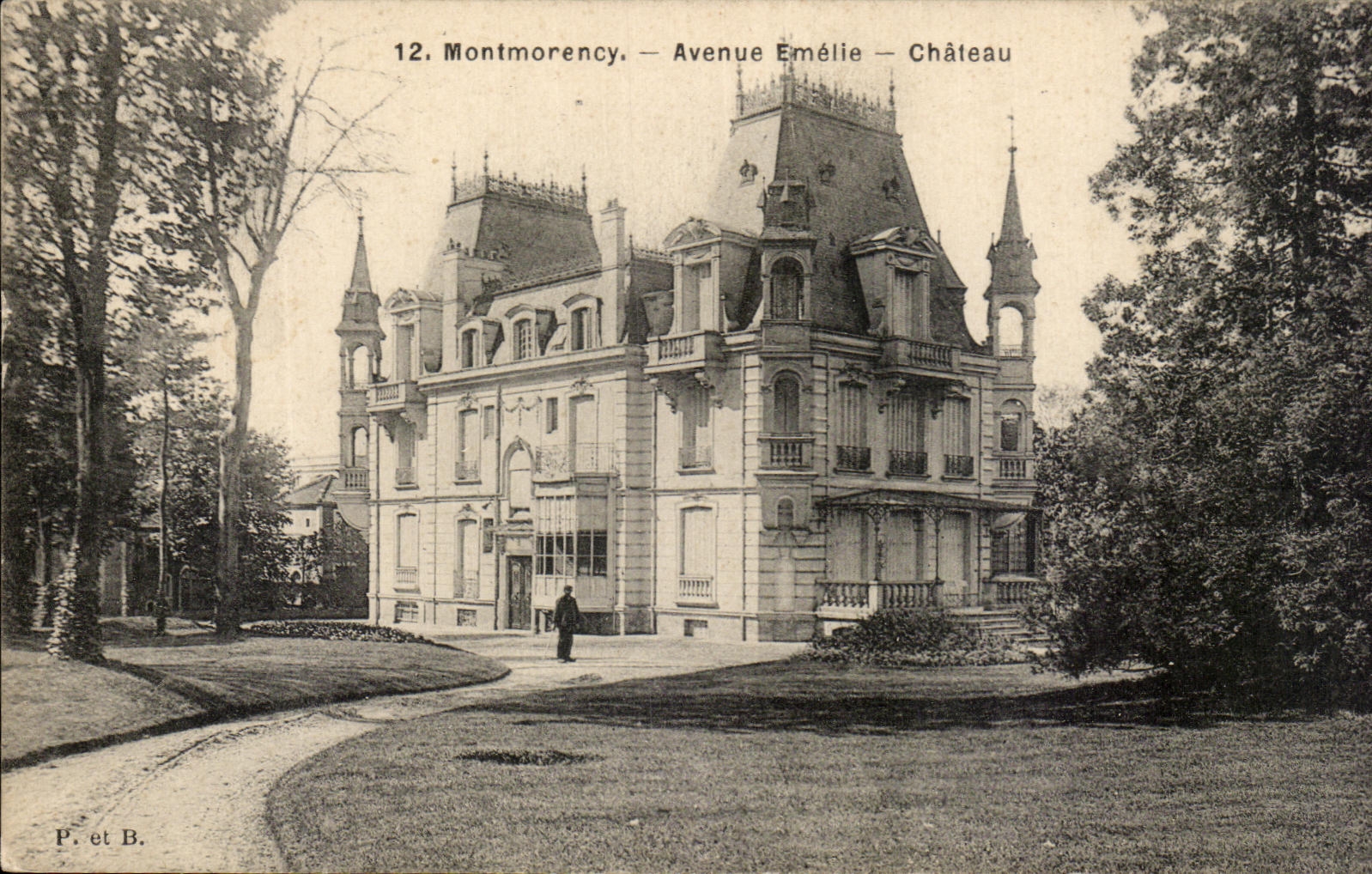 CPA Montmorncy Avenue Emelie Chateau