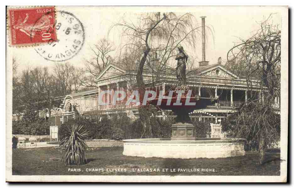 CPA Paris Champs Elysees l'Alcasar Et le pavillon Riche