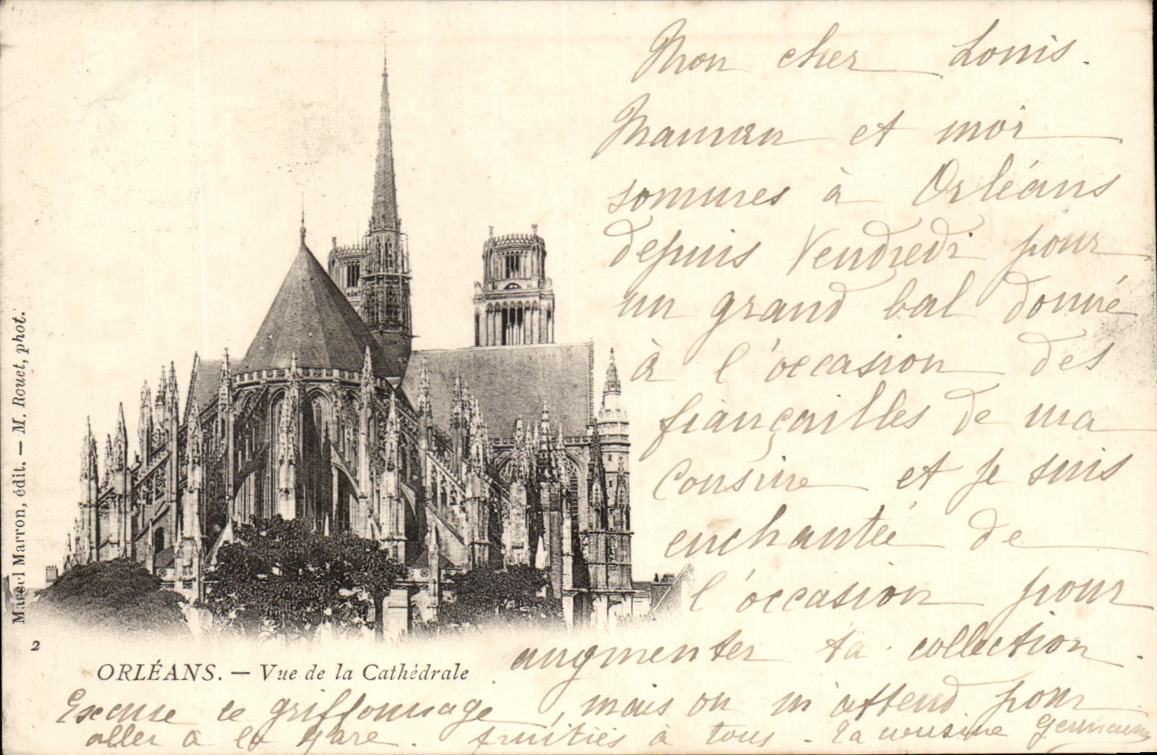 CPA Orleans Vue de la cathedrale