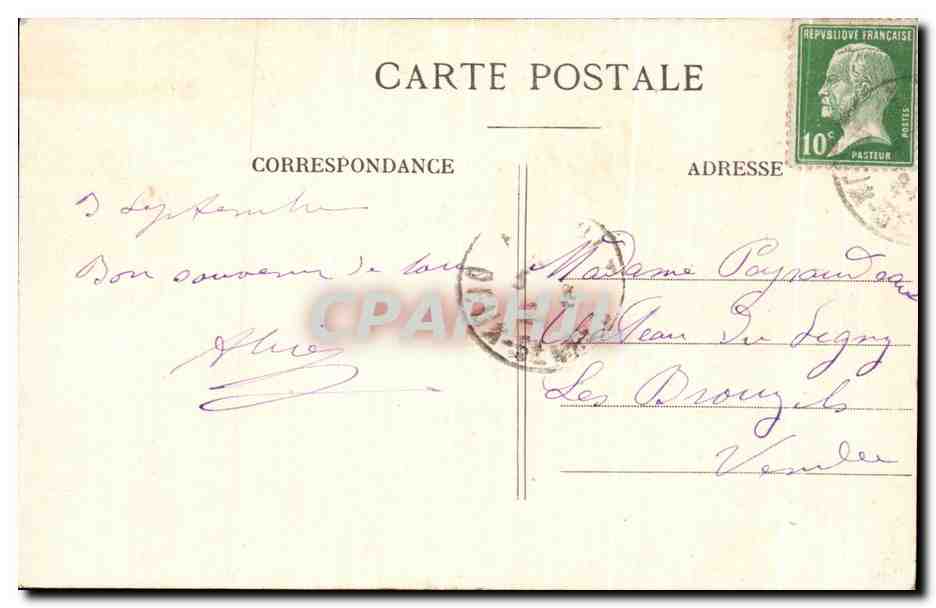 CPA Airvault Le Chateau de Soulievres — Rückseite