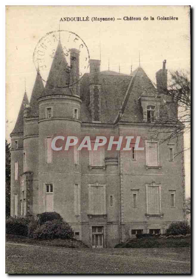 CPA Andouille Chateau de la Goisniere