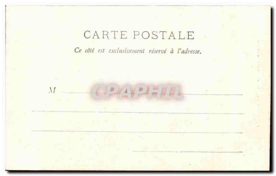 CPA Poitiers Ste Radegonde Le Clocher — Rückseite