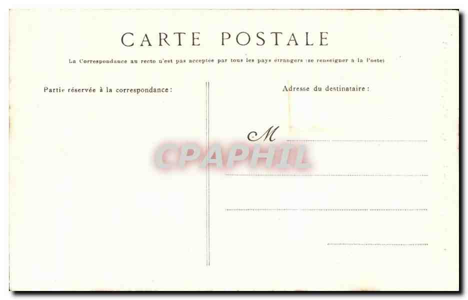 CPA La Brossardiere Pres La Roche Chemin du Magnou  — Back