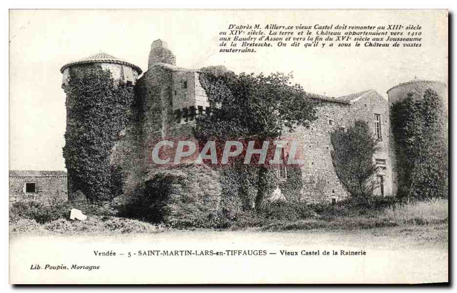 CPA Vendee Saint Martin Lars en Tiffauges Vieux Castel de la Rainerie 
