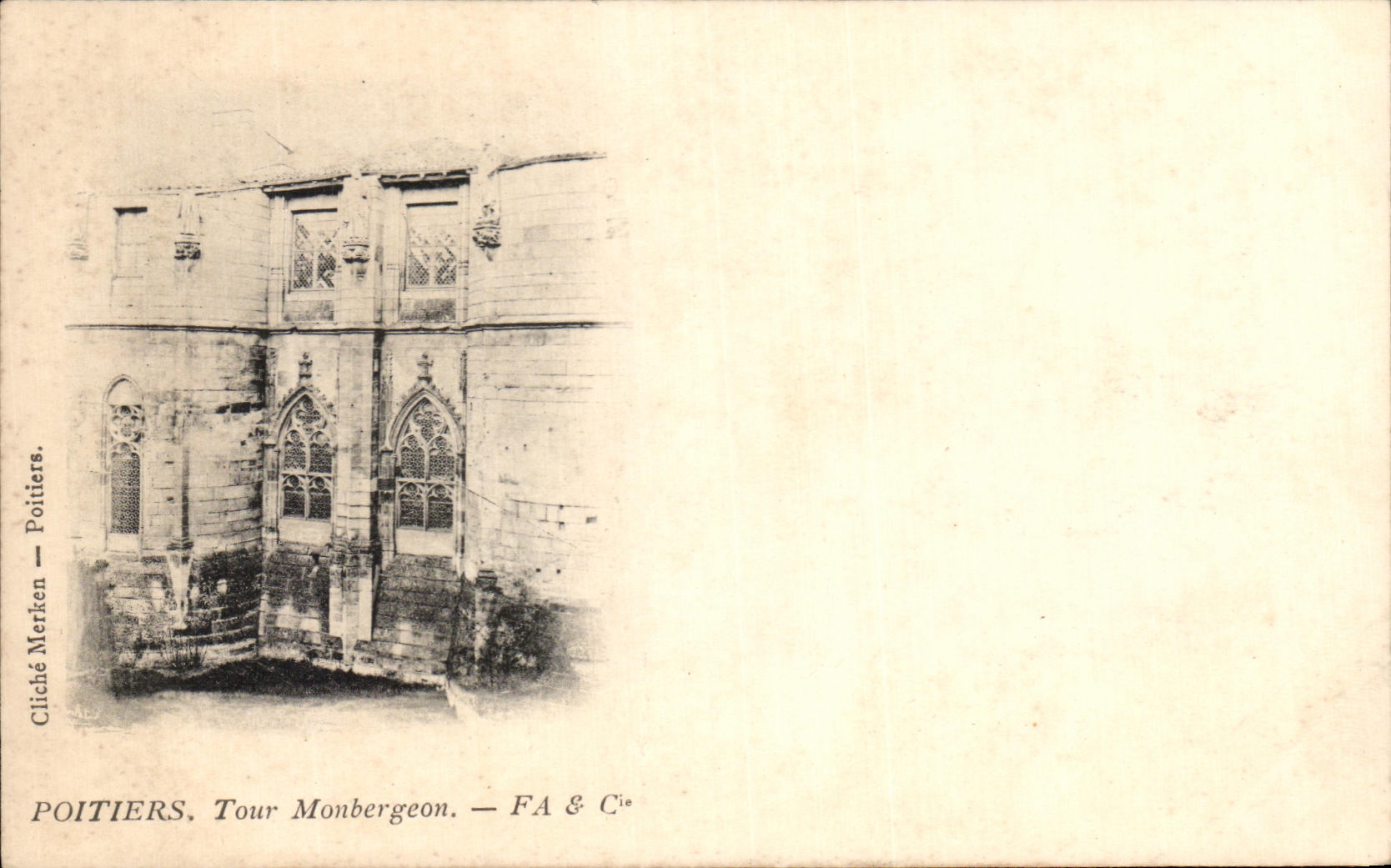 CPA Poitiers Tour Monbergeon 