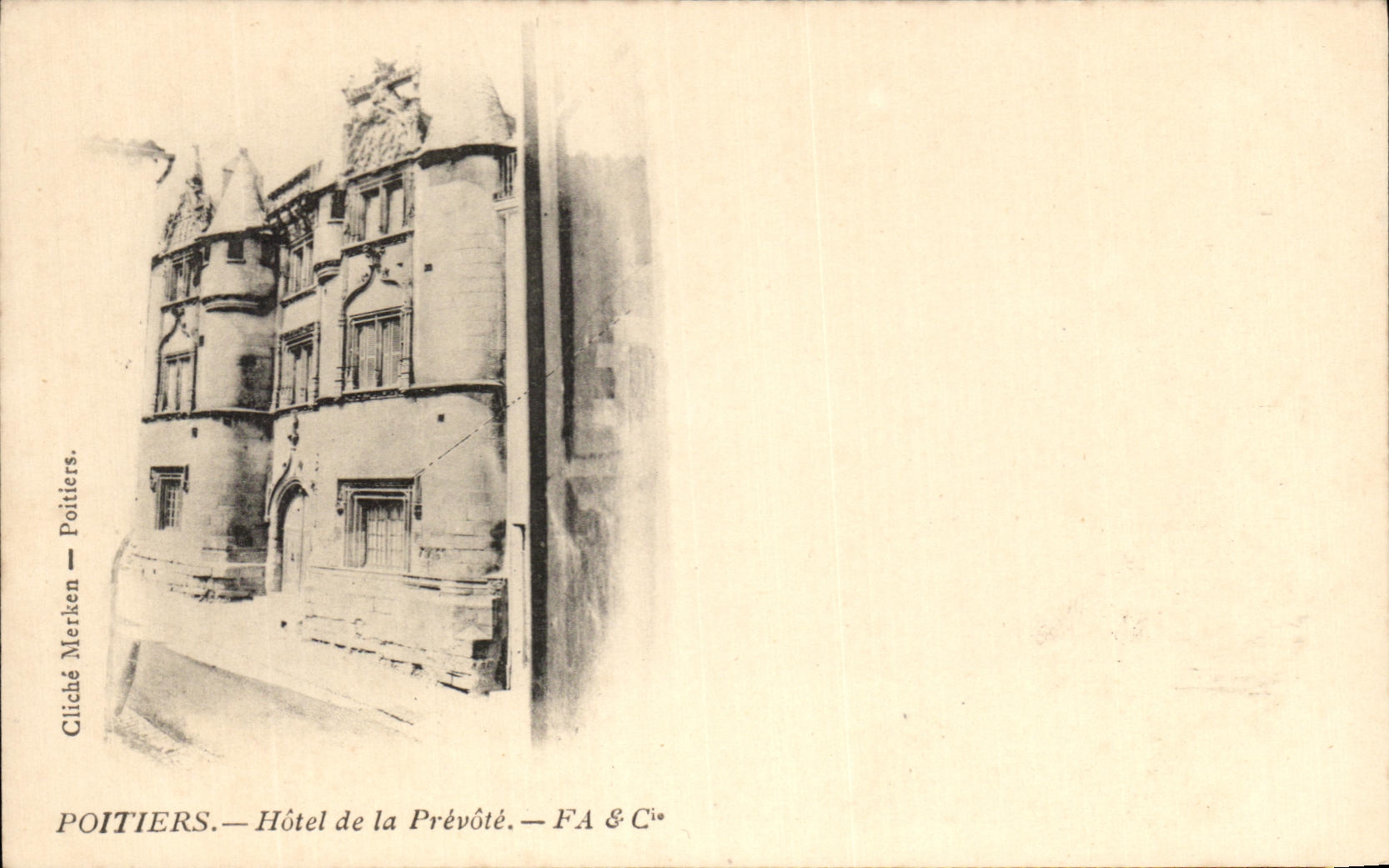 CPA Poitiers Hotel de la Prevote 
