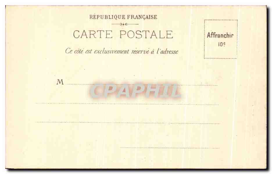 CPA Poitiers Hotel de la Prevote  — Verso