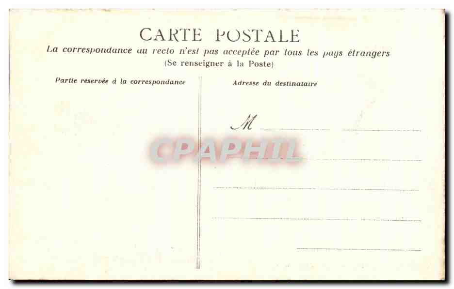 CPA Sigournais Chateau de M Blaupain de St Mars  — Back