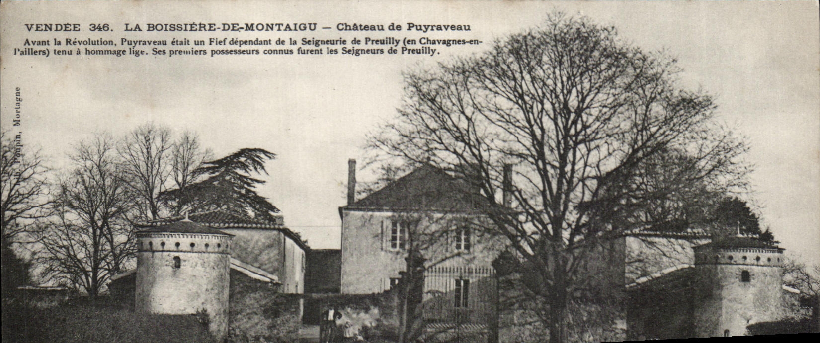 La Boissière-de-Montaigu — Château de Puyraveau — Éditeur N. Lepiph, n° 346