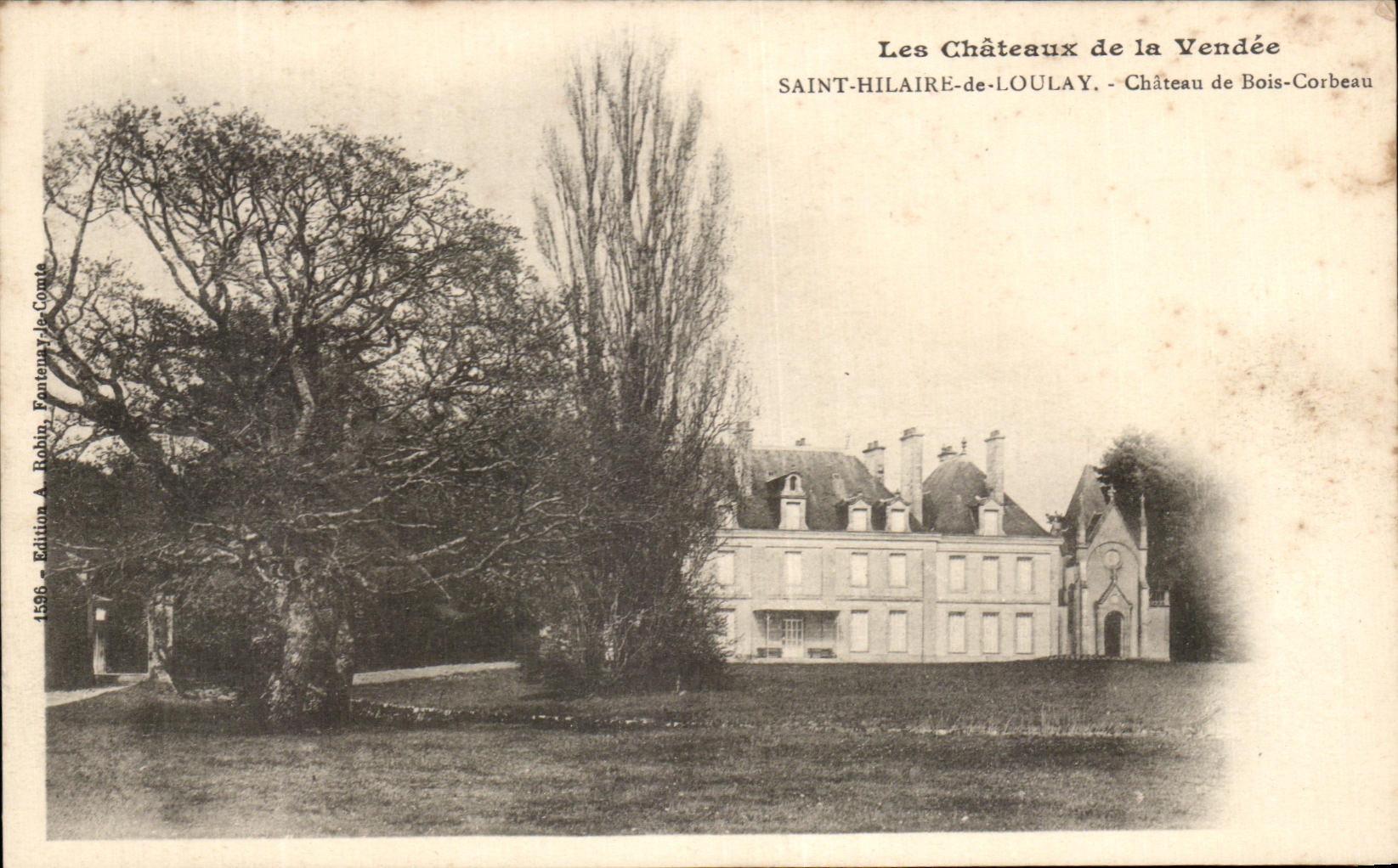 CPA St Hilaire de Loulay Chateau de Bois Corbeau 