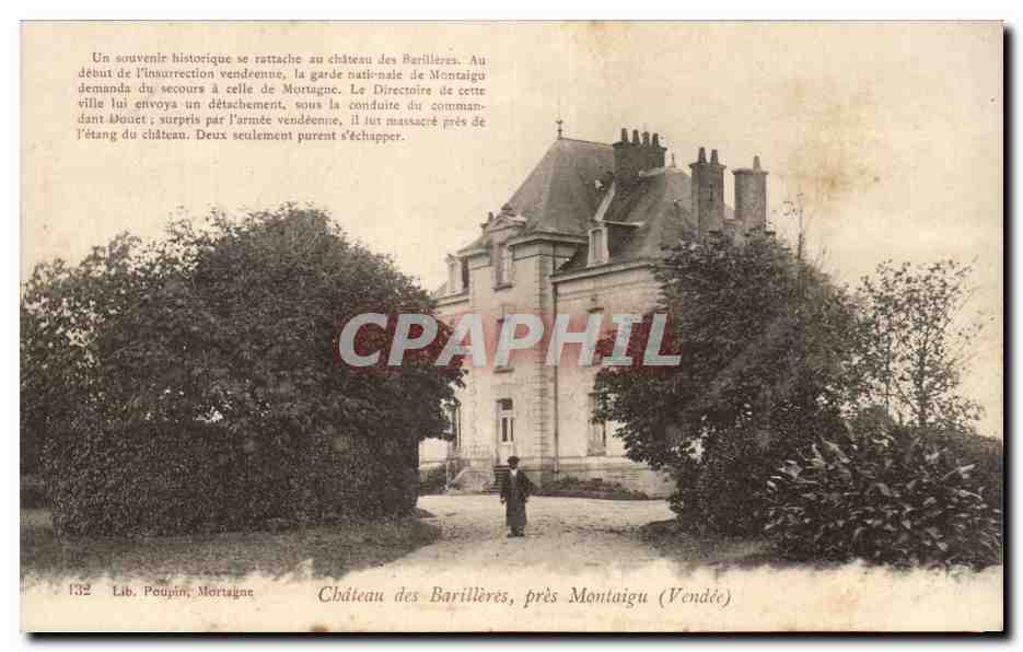 CPA Chateau des Barilleres Pres Montaigu 