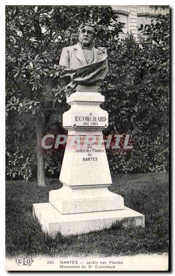CPA Nantes Jardin des Plantes Monument du Dr Ecorchard