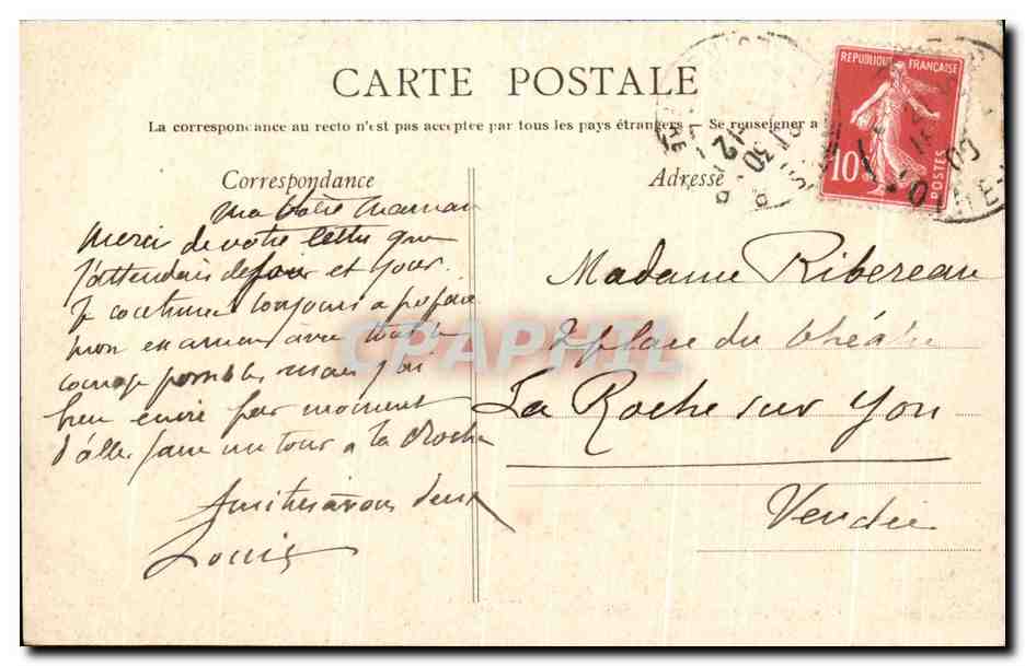 CPA Nantes Un Coin Saint Piere  — Rückseite